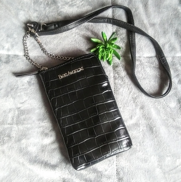 Enzo Angiolini Bags Enzo Angiolini Wilda Crock Embossed Black